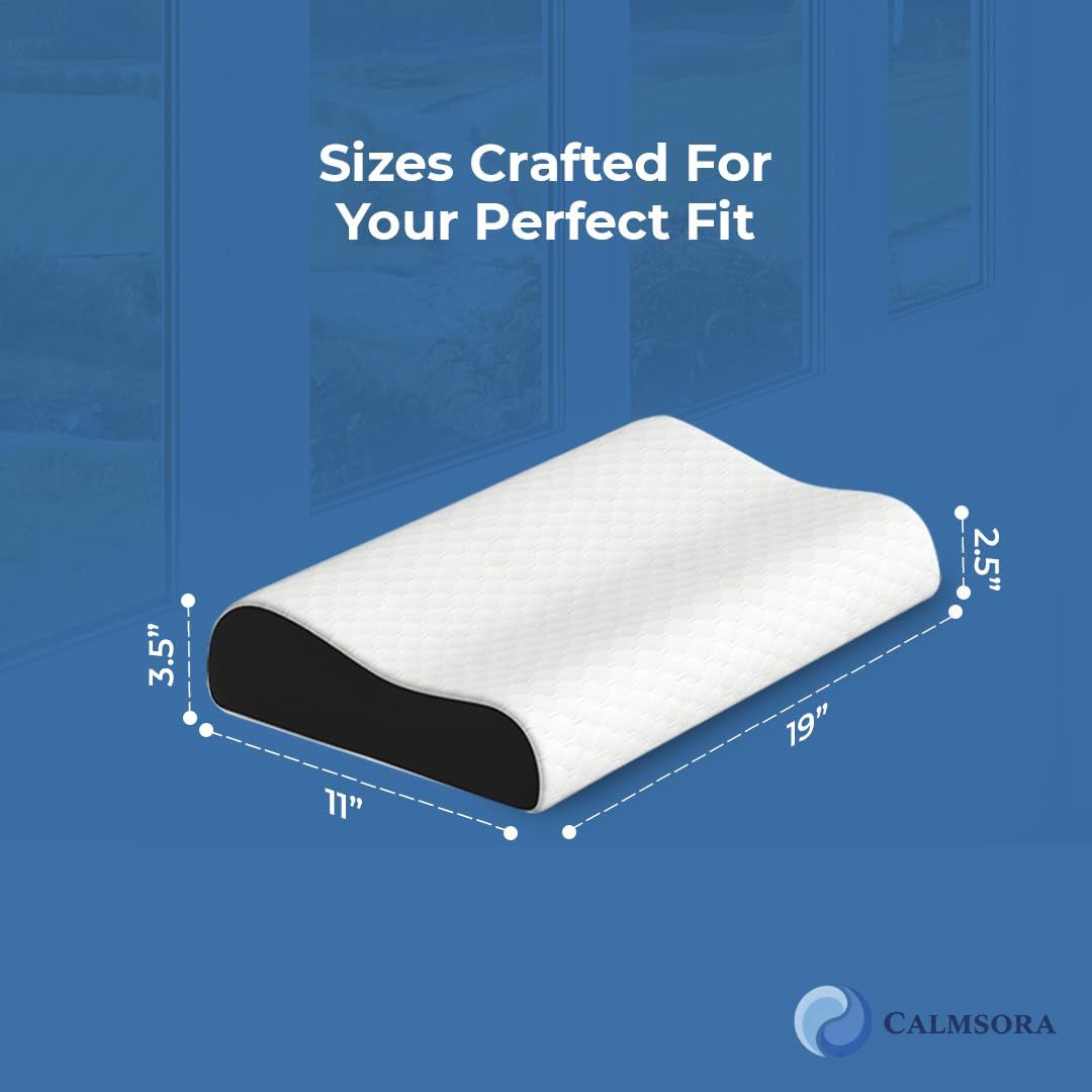 Calmsora™ Orthopedic Memory Foam Pillow
